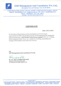 ESD Certificate